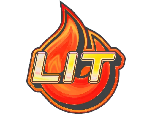 Lit sticker