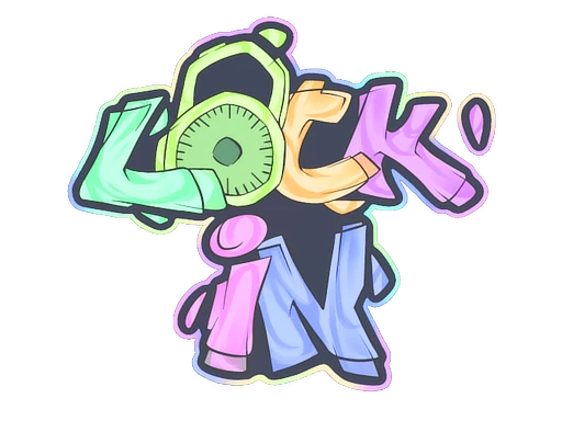 Lock In sticker