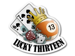 Lucky 13 sticker