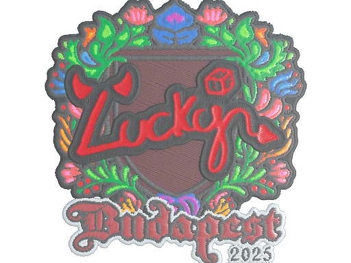 Lucky (Embroidered) | Budapest 2025 sticker