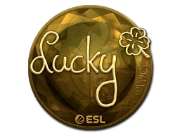 Lucky (Gold) | Katowice 2019 sticker