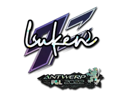 luken (Glitter) | Antwerp 2022 sticker