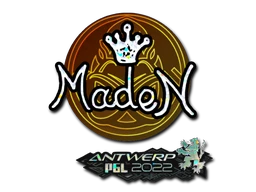 maden (Glitter) | Antwerp 2022 sticker