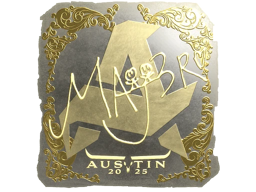 MAJ3R (Gold) | Austin 2025 sticker