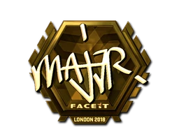 MAJ3R (Gold) | London 2018 sticker