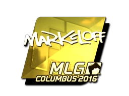 markeloff (Gold) | MLG Columbus 2016 sticker