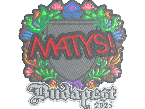 MATYS (Embroidered) | Budapest 2025 sticker