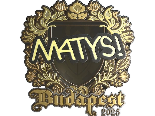 MATYS (Gold) | Budapest 2025 sticker