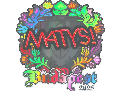 MATYS (Holo) | Budapest 2025 sticker