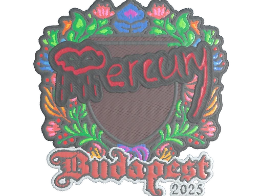Mercury (Embroidered) | Budapest 2025 sticker