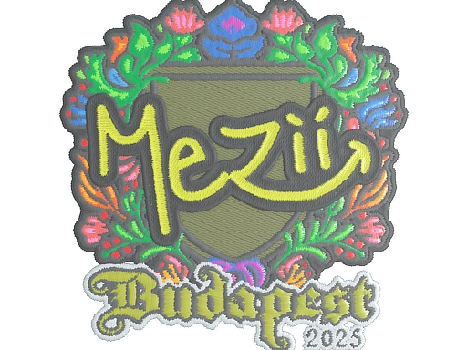 mezii (Embroidered) | Budapest 2025 sticker
