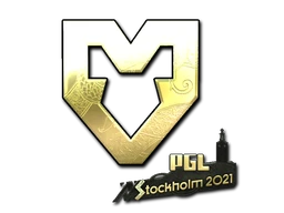 MOUZ (Gold) | Stockholm 2021 sticker