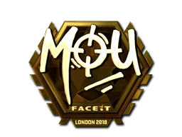mou (Gold) | London 2018 sticker