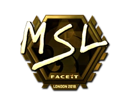 MSL (Gold) | London 2018 sticker