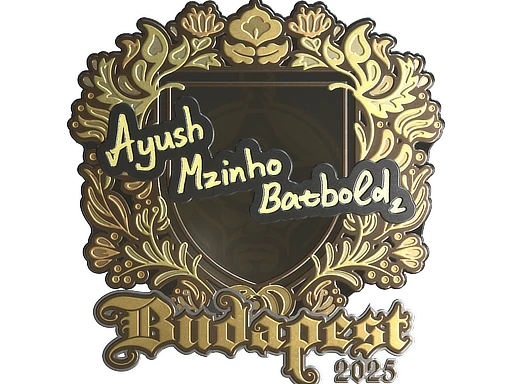 mzinho (Gold) | Budapest 2025 sticker