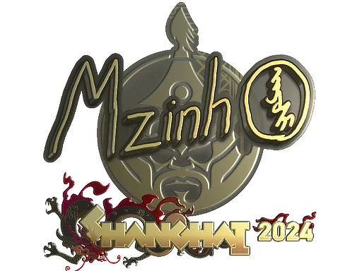 mzinho (Gold) | Shanghai 2024 sticker