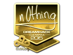 n0thing (Gold) | Cluj-Napoca 2015 sticker
