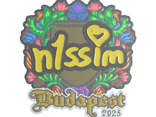 n1ssim (Embroidered) | Budapest 2025 sticker