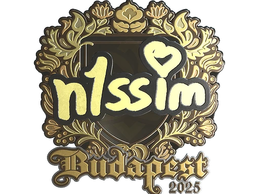 n1ssim (Gold) | Budapest 2025 sticker