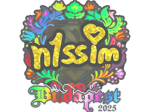 n1ssim (Holo) | Budapest 2025 sticker
