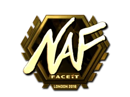 NAF (Gold) | London 2018 sticker