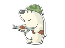 Nelu the Bear sticker
