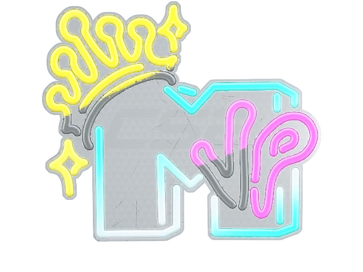 Neon MVP sticker