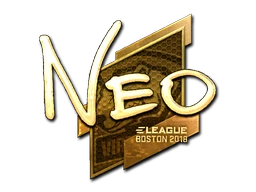 NEO (Gold) | Boston 2018 sticker