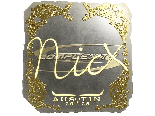 nicx (Gold) | Austin 2025 sticker