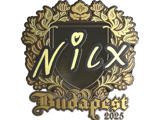 nicx (Gold) | Budapest 2025 sticker