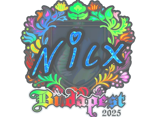 nicx (Holo) | Budapest 2025 sticker
