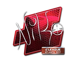 NiKo (Foil) | Atlanta 2017 sticker