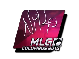 NiKo (Foil) | MLG Columbus 2016 sticker