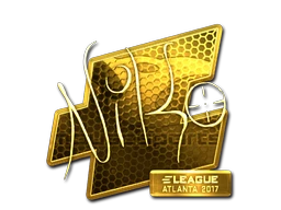 NiKo (Gold) | Atlanta 2017 sticker