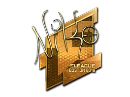 NiKo (Gold) | Boston 2018 sticker