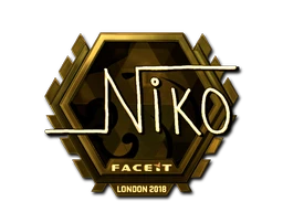 niko (Gold)  | London 2018 sticker