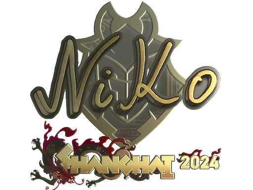NiKo (Gold) | Shanghai 2024 sticker