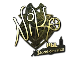 NiKo (Gold) | Stockholm 2021 sticker