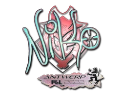 NiKo (Holo) | Antwerp 2022 sticker