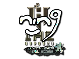 nin9 (Glitter) | Antwerp 2022 sticker