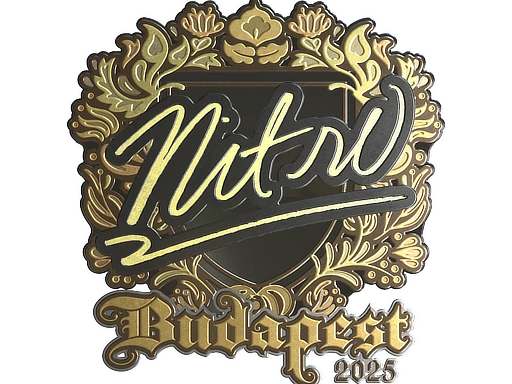 nitr0 (Gold) | Budapest 2025 sticker