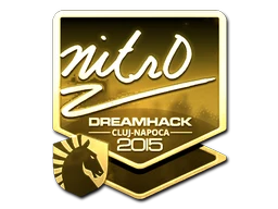 nitr0 (Gold) | Cluj-Napoca 2015 sticker