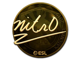 nitr0 (Gold) | Katowice 2019 sticker
