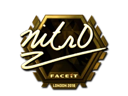 nitr0 (Gold) | London 2018 sticker