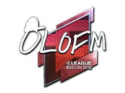 olofmeister (Foil) | Boston 2018 sticker
