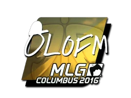 olofmeister (Foil) | MLG Columbus 2016 sticker