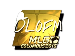 olofmeister (Gold) | MLG Columbus 2016 sticker