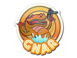 Orange Gnar sticker