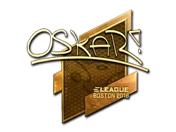 oskar (Gold) | Boston 2018 sticker