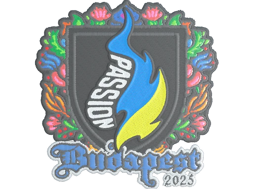 Passion UA (Embroidered) | Budapest 2025 sticker